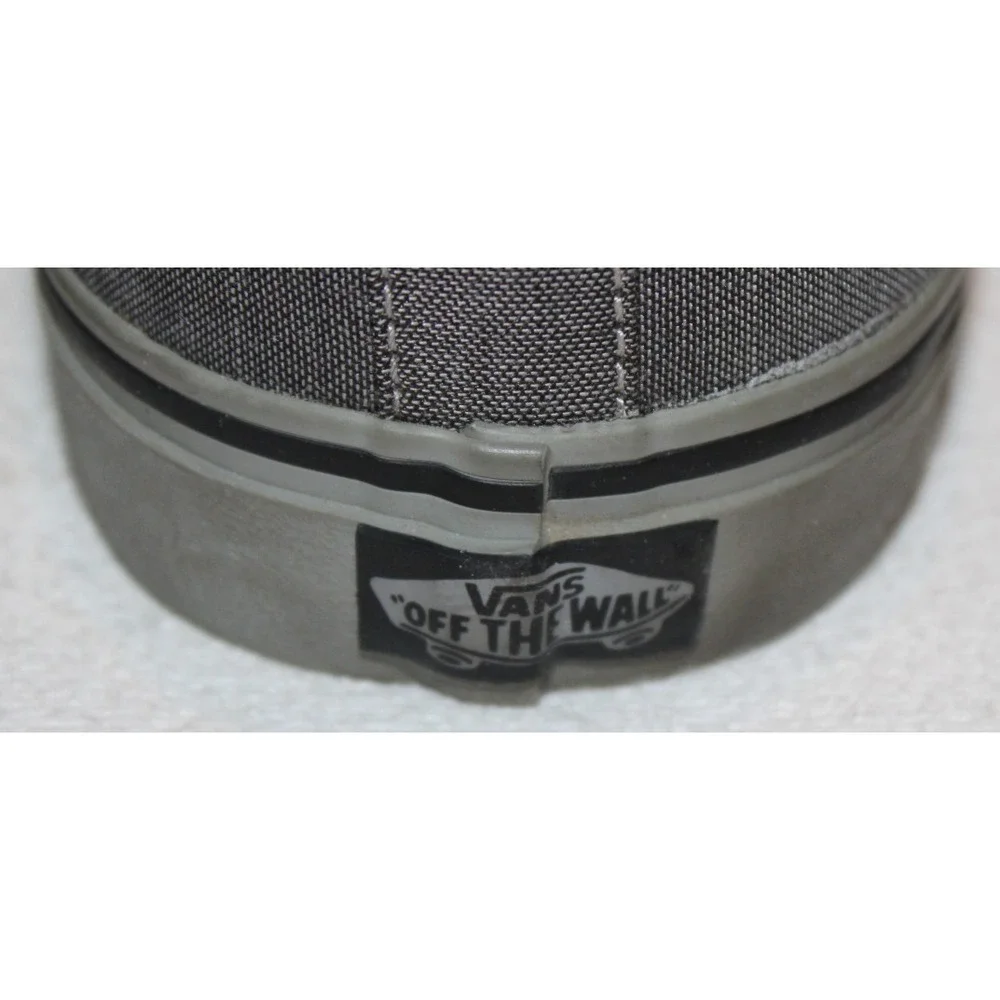 men's‎ Vans Off The Wall Bishop dark gray canvas skateboard shoes Size 12 TC6D